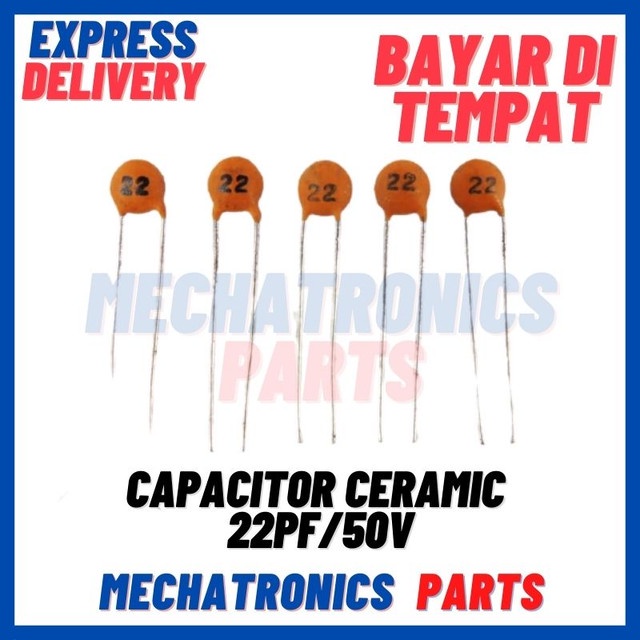 Capacitor Kapasitor Ceramic Keramik 22 22pF 22pF 50V