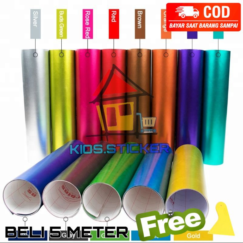 Sticker skotlet Crome Skotlet Skotlet Motor Krom Stiker Chrome Stiker Metalik Metalik Stiker Chrome