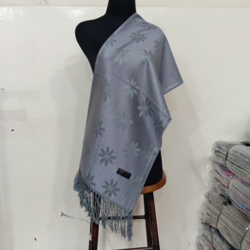 syal pashmina motif daun || syal || scarf || selendang || shawl || pashmina || fashion wanita