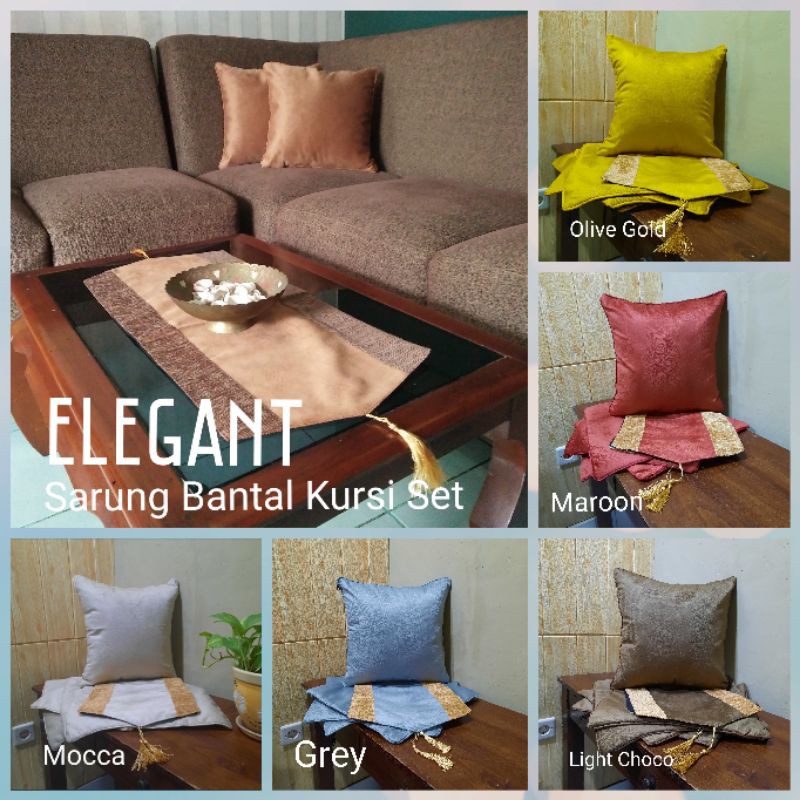 Sarung Bantal Kursi Polos Elegant
