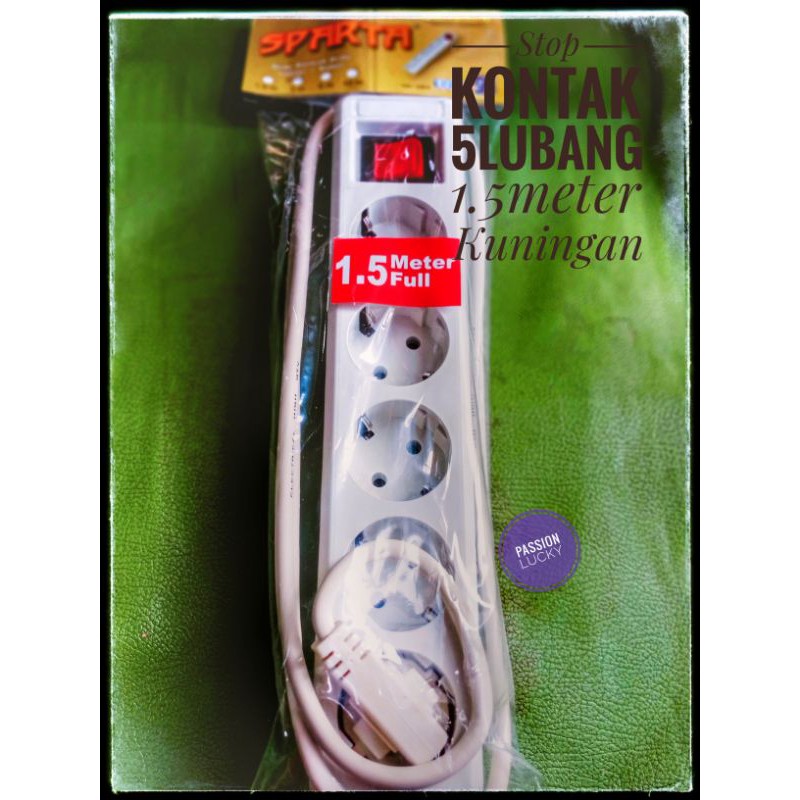 Stop kontak kabel 1.5meter 2lubang, 3lubang,4lubang,5lubang