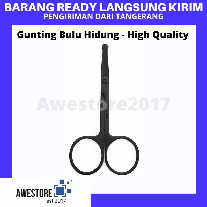 Gunting Bulu Hidung Kumis Bulu Jenggot Kecil Stainless Steel Portable