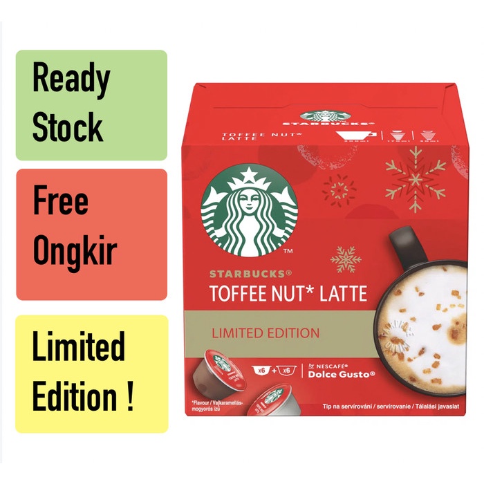 

Ready stock Starbucks Coffee Capsules - Toffee Nut Latte 127.8g / READY STOCK