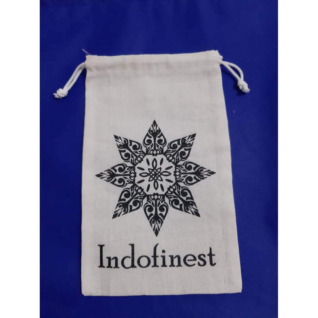 

TAS SERUT BLACU 22 X 15 SABLON 1 SISI/DRAWSTRINGBAG/GOODIEBAG BALCU