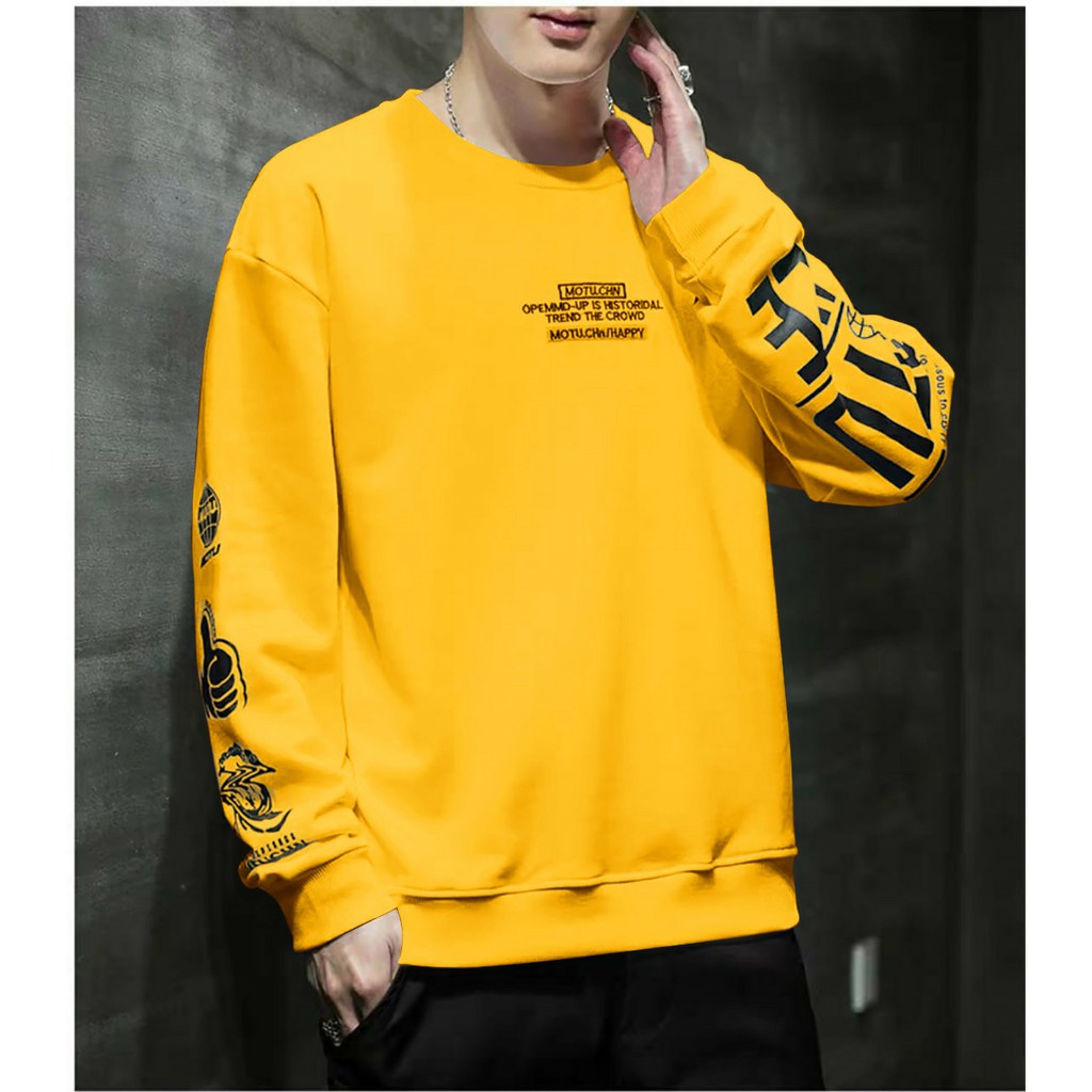 COD - ARPIOS SHOP - Baju MOTU - Baju Kaos Oblong Lengan Panjang / Sweatshirt Pria Model Terbaru