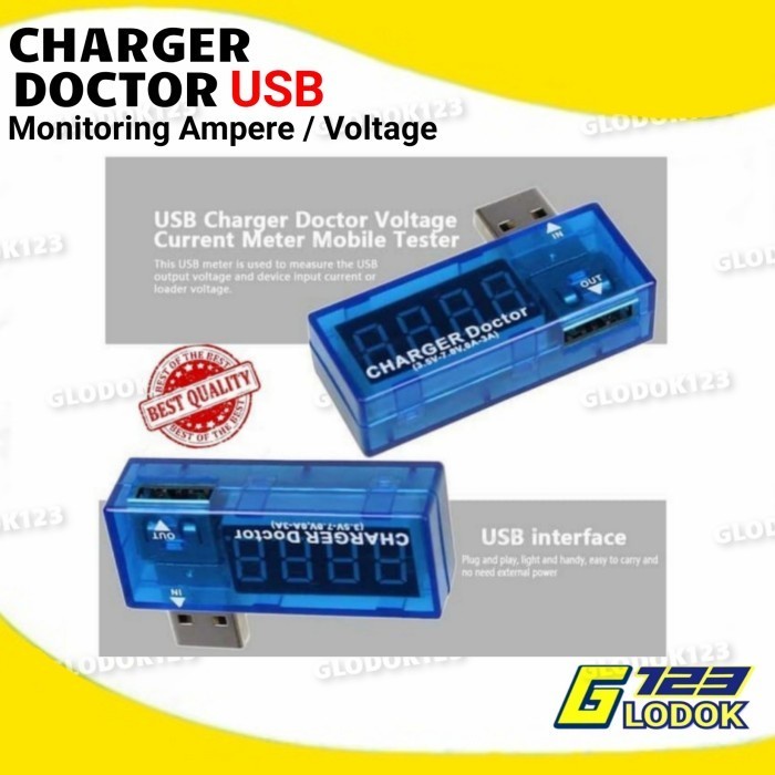 USB Charger Doctor Pengukur Amper Voltmeter Tester