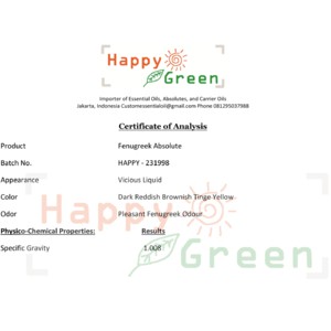 Happy Green Fenugreek Essential Oil - Minyak Fenugreek Murni