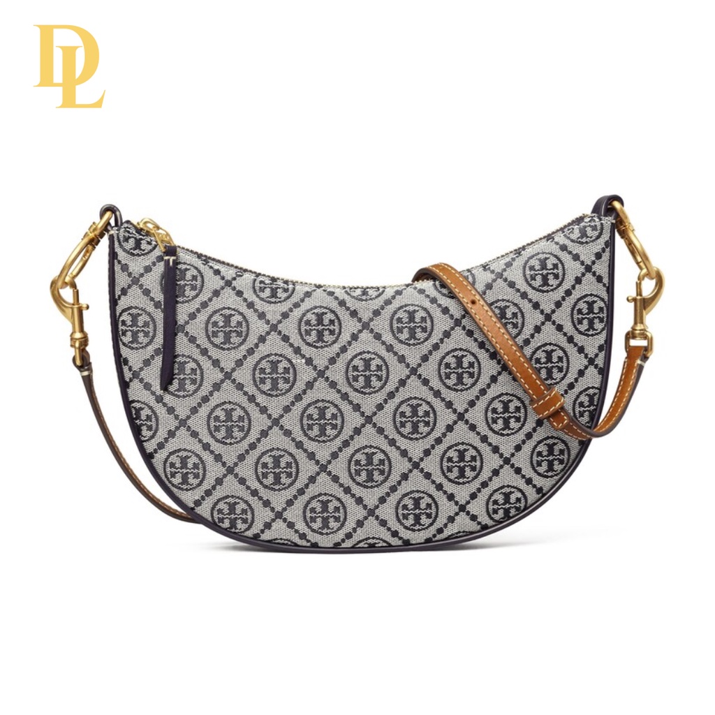 TORY BURCH T MONOGRAM JACQUARD MINI HOBO