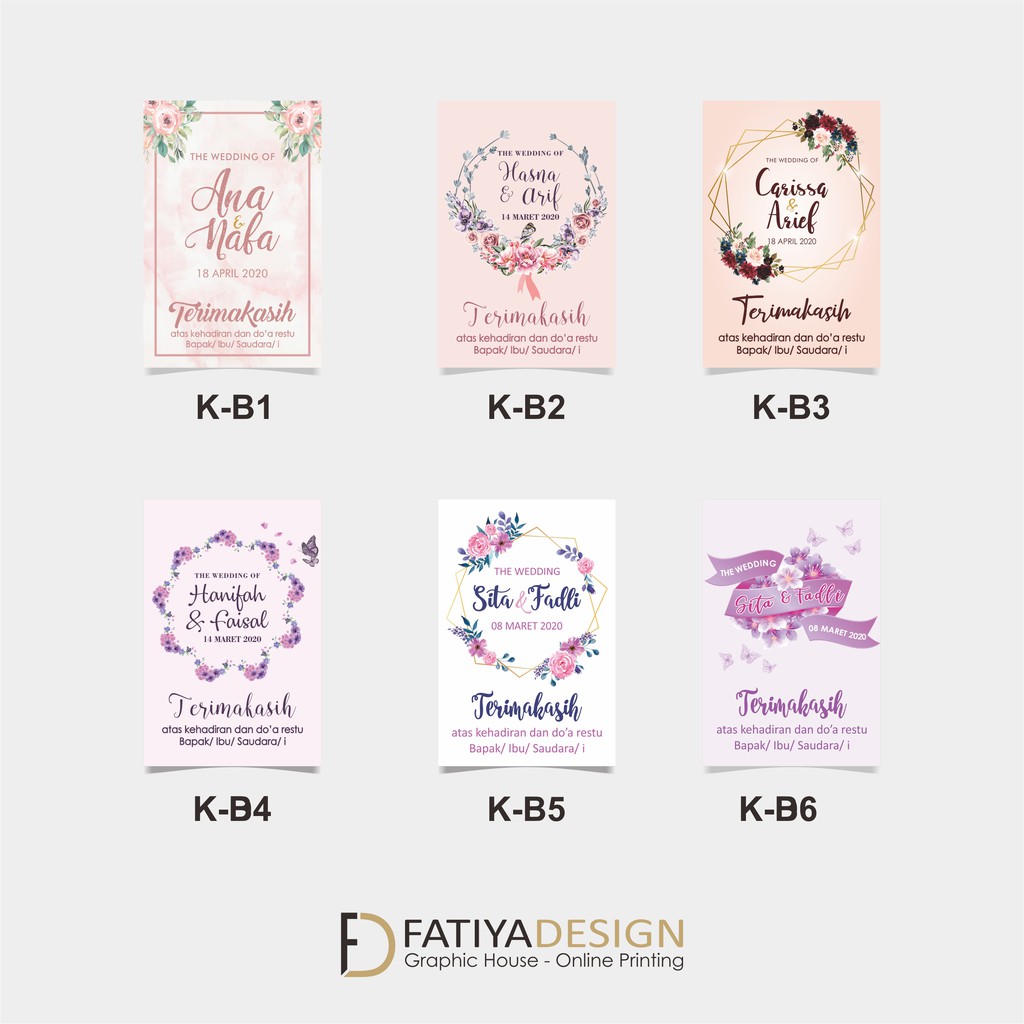 

Kartu ucapan terimakasih/ thankyou card/ KUT/ Tag Souvenir