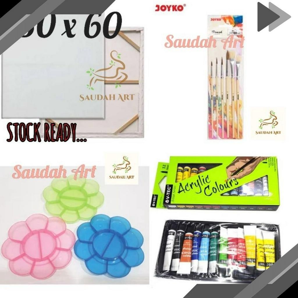 

PRODUCT TERPOPULER Paket Canvas Lukis 5x6 Canvaskuaspaletcat akrilik