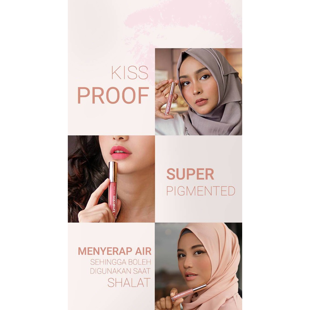 (BISA COD) Lipmatte Tahan Lama Lipstik Lumecolors Sunset Chic Lipcoat Lip Cream Lumecolors Kissproof-4