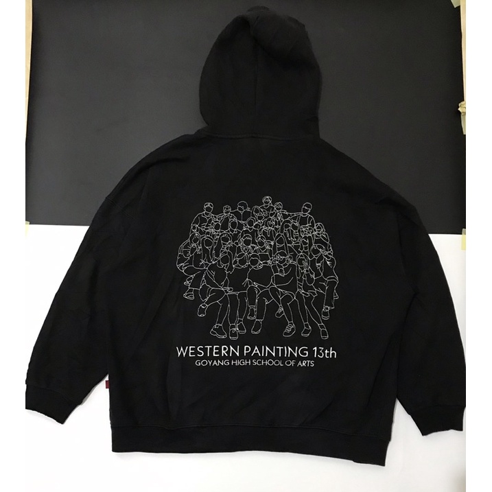 HOODIE ZIPPER WV PROJECT HITAM PEKAT