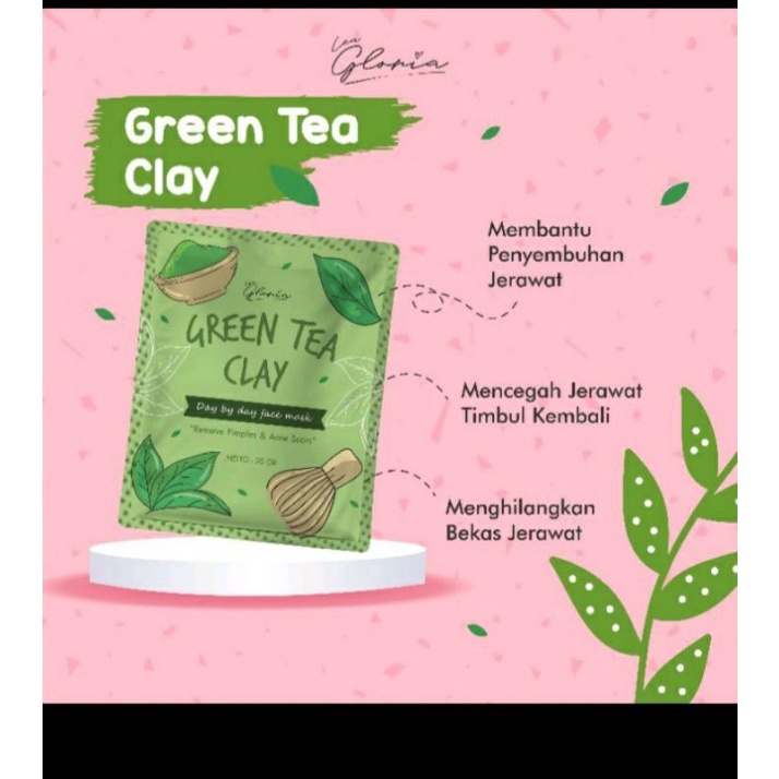 (BPOM) MASKER LEA GLORIA BUBUK MASKER BY LEA GLORIA 20 GRAM (VARIAN GREEN TEA)