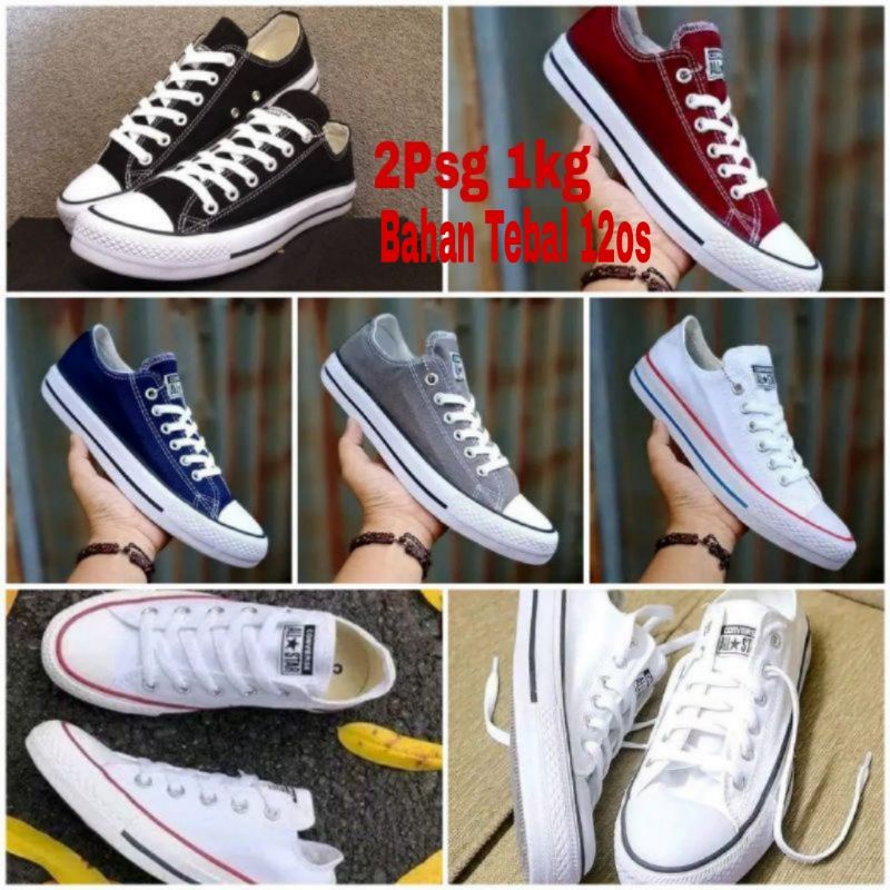 (Order 2Psg=1kg)) TERLARIS !!!!! SEPATU CONVERSE CASUAL ALLSTAR CLASIC KW SUPER NO BOX