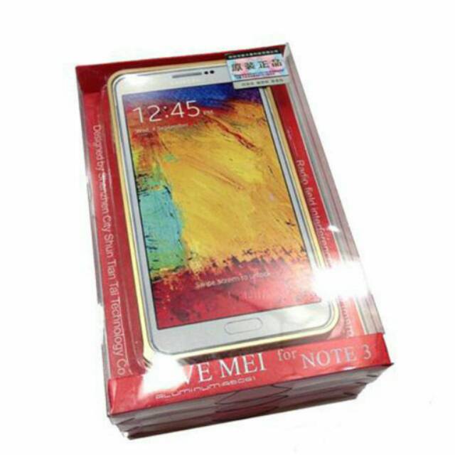 

Note 3 0.7MM Cross Love Mei Alumunium Metal Bumper