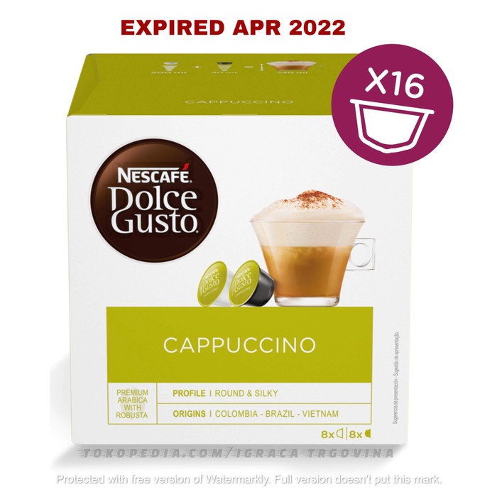 

Nescafe dolce gusto cappucino coffee capsule