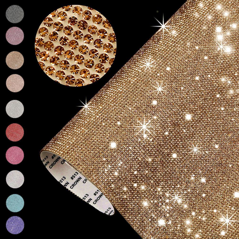 Wonder Rhinestone Sheet Self-Adhesive Dekorasi Rumah Hadiah Dekorasi Bling Paster