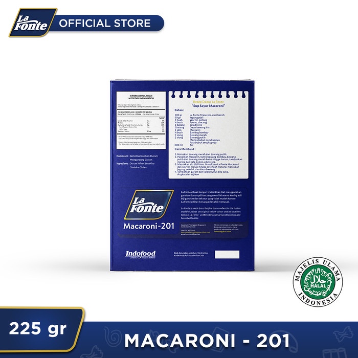 

pasta-aneka- 1 pc - la fonte macaroni 225gr -aneka-pasta.