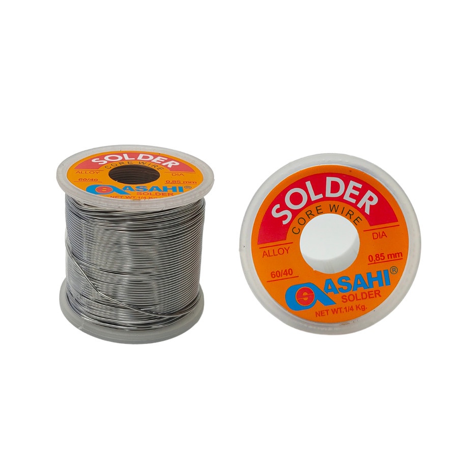 Timah Solder Asahi 0.85mm 1/4kg Timah Gulung 0.85 mm 1/4 kg Grade 60/40 Alloy 250gr