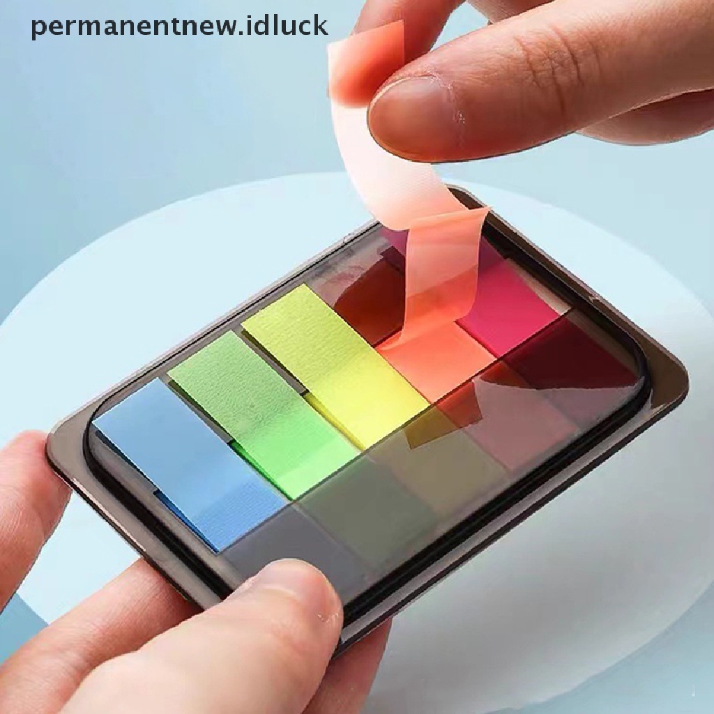 Stiker Memo Pad Sticky Note Penanda Buku Warna Fluorescence