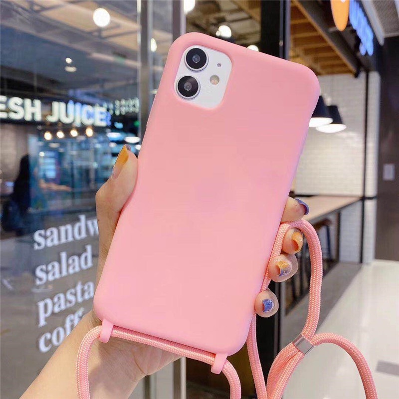 Case Shockproof Dengan Lanyard Adjustable Untuk IPhone 11 12 13 Pro Max X XS XR 7 8 Plus