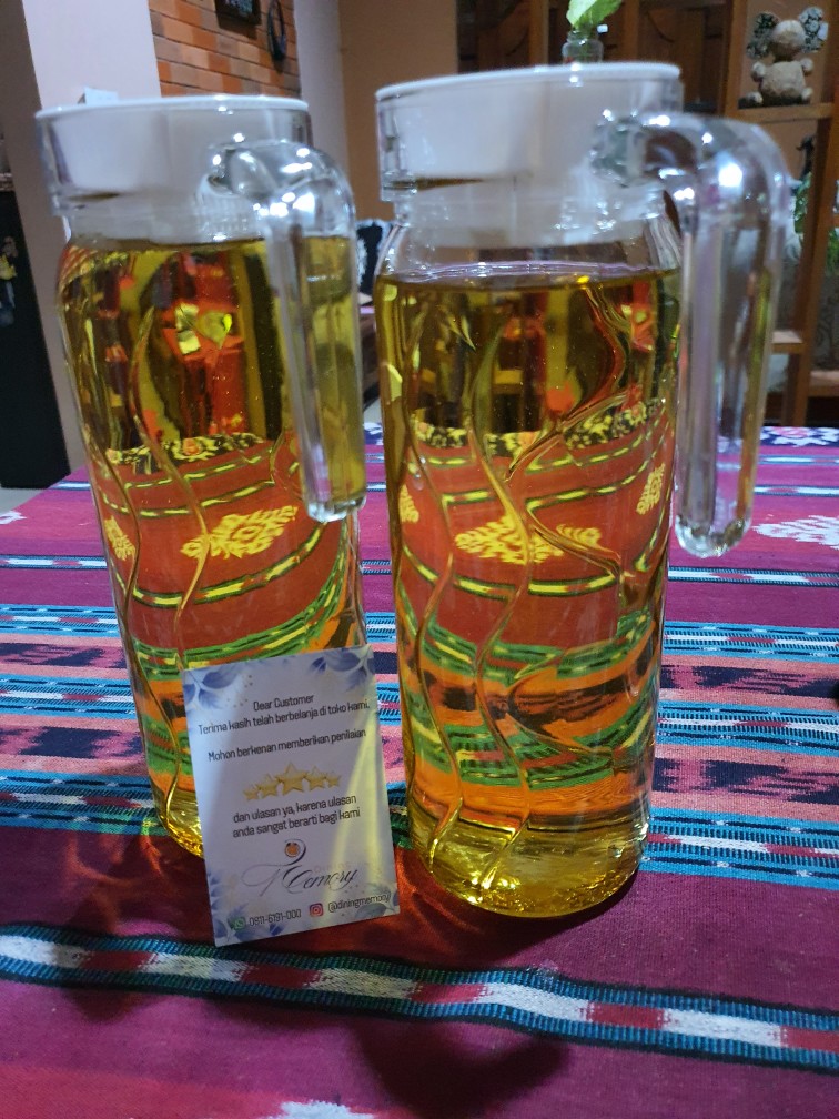 Luminarc Teko Dona Jug Embossment With Lid 1000ml Per Pcs