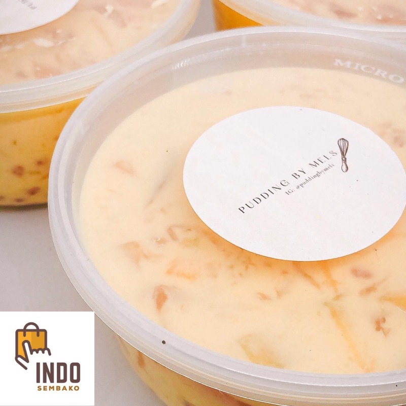 READY STOCK ! Mango sago pudding by mels 100% HALAL / Pudding Mangga sago / Cemilan enak