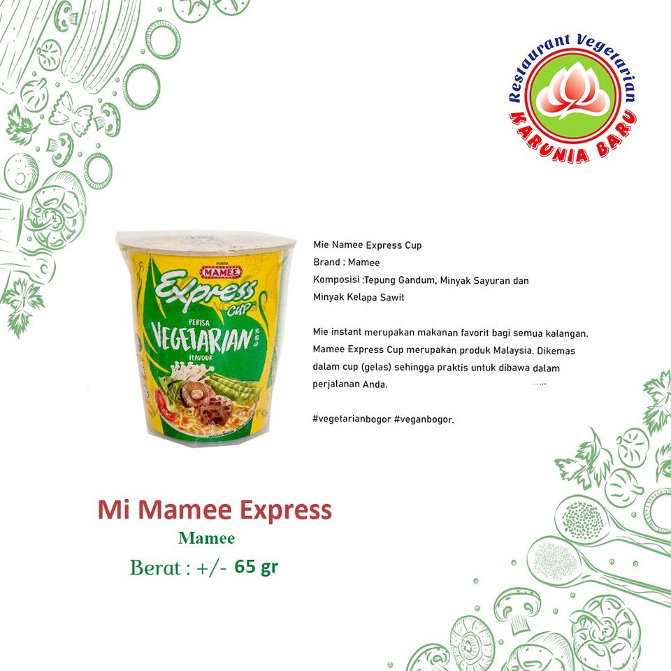 

Mie Mamee Cup Express Vegetarian Flavour