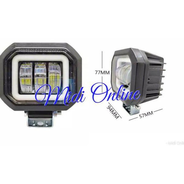 Dijual.. Lampu Tembak Sorot CWL 3 Mata Lensa - Daymaker Mini Kotak 3 Lensa - Lampu Tembak CWL 3 Mata