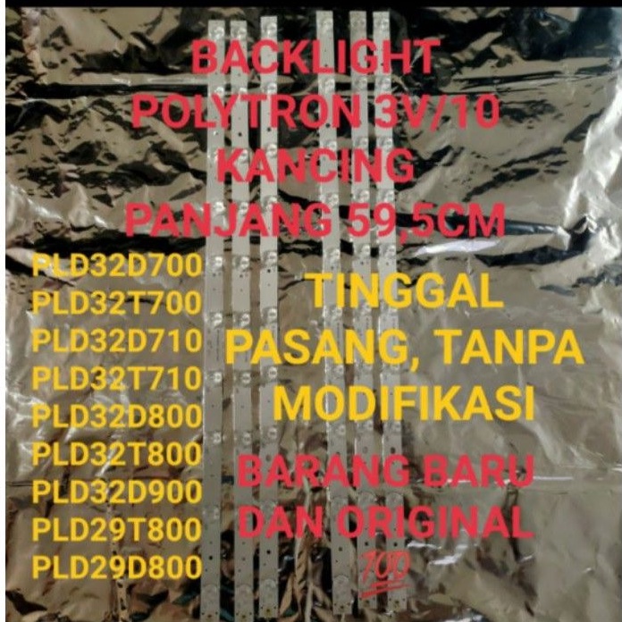 BL - Lampu Backlight 3V/10K Tv Polytron PLD32T710 - PLD32D900 - PLD32D905 - 32T710 - 32D900 - 32D905