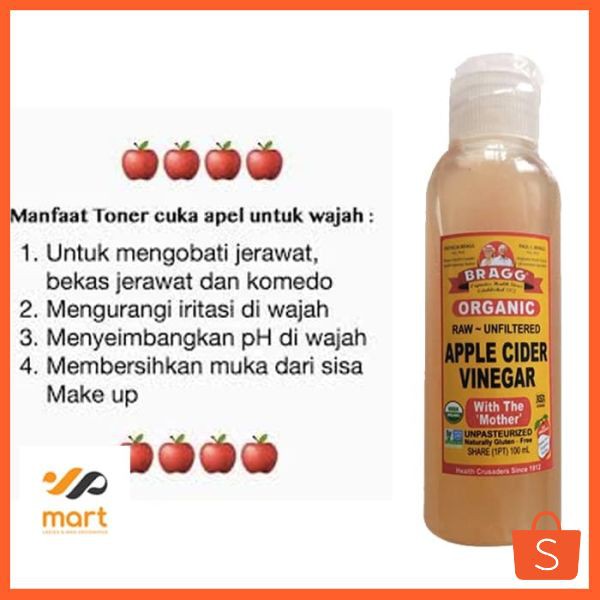 Best Selling Toner Cuka Apel Share In Bottle Bragg Apple Toner Jerawat Bragg Herbal Terbatas Shopee Indonesia