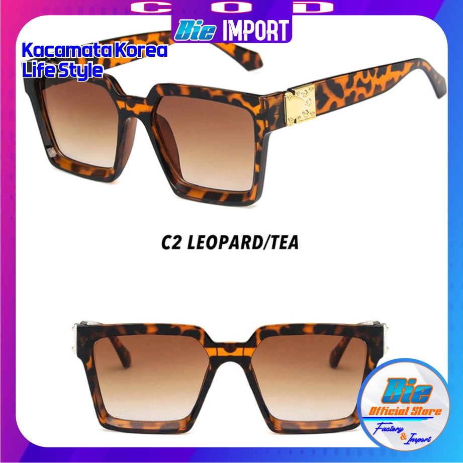 Kacamata Korea Style Retro Clasik Model Kotak Impor Best Seller