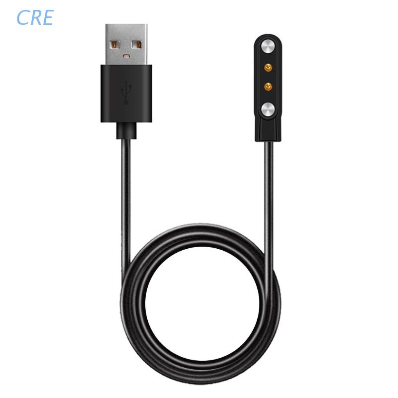 Cre Kabel Charger Magnetik Panjang 60cm / 2ft / 100cm / 3.28ft Untuk Smartwatch W26 / W26 +