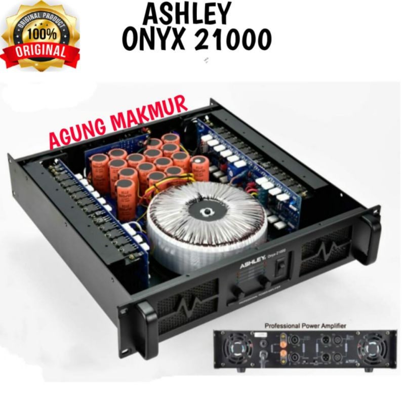 POWER AMPLIFIER ASHLEY ONYX21000 ASHLEY ONYX 21000 CLASS H ORIGINAL