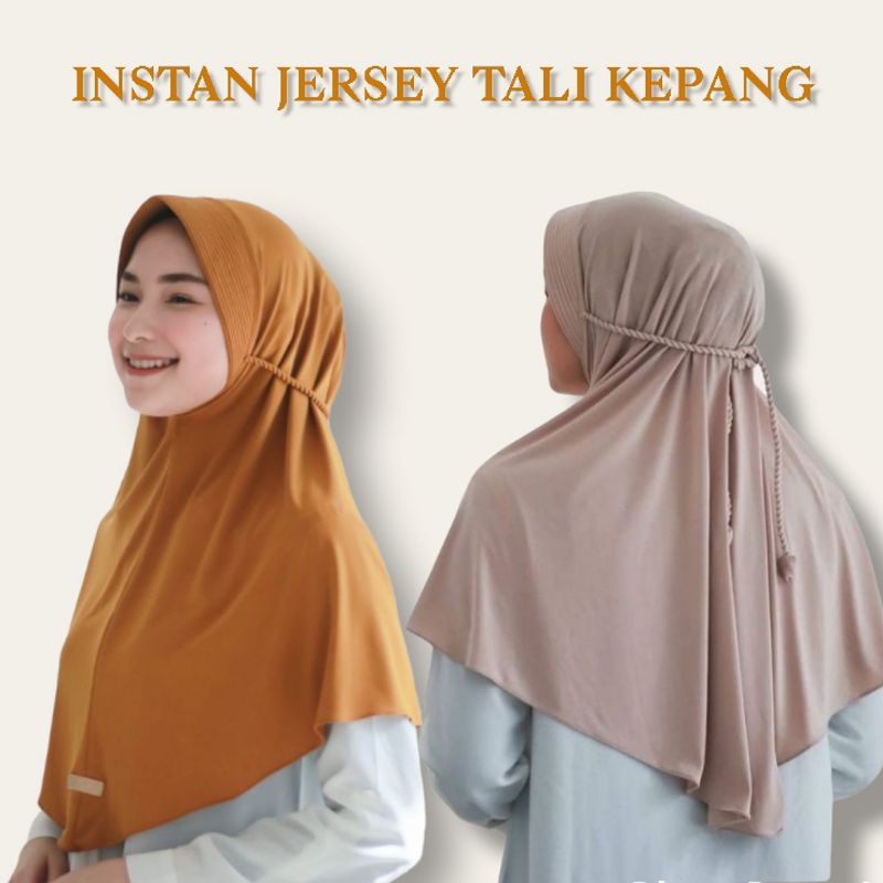 𝗢𝗥𝗜𝗡𝗢𝗖𝗢- HIJAB BERGO JERSEY PET TALI KEPANG ROPEL TERBARU/HIJAB BERGO PET TALI TAMBANG/HIJAB BERGO I