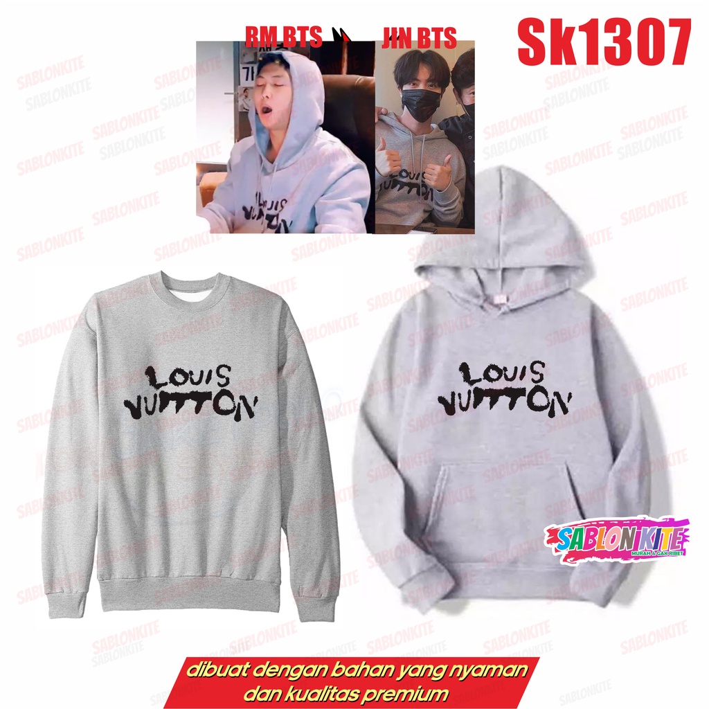 MURAH!!! SWEATER HOODIE KPOP RM TAEHYUNG SEOKJIN LOUIS SK1307 FLEECE