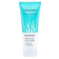 Wardah Nature Daily Seaweed Balancing Facial Wash 60 ml - Pembersih wajah dengan Non-Soap Formula