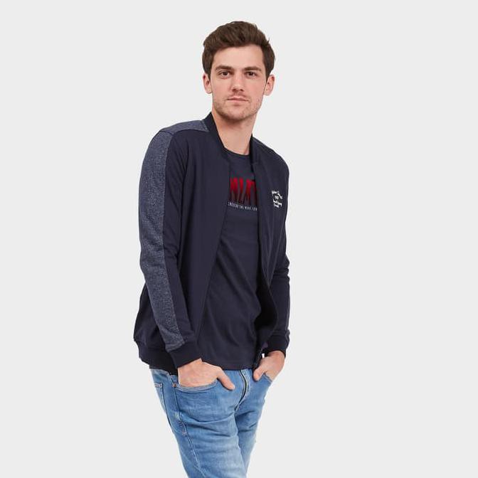 JAKET COWOK Cressida Nextlevel Bomber Jacket Pria 459A036 - Navy - Navy, L