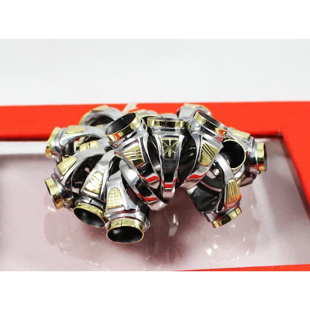 Emban Cincin Akik Monel Dua Warna Tanam Size Batu Kecil