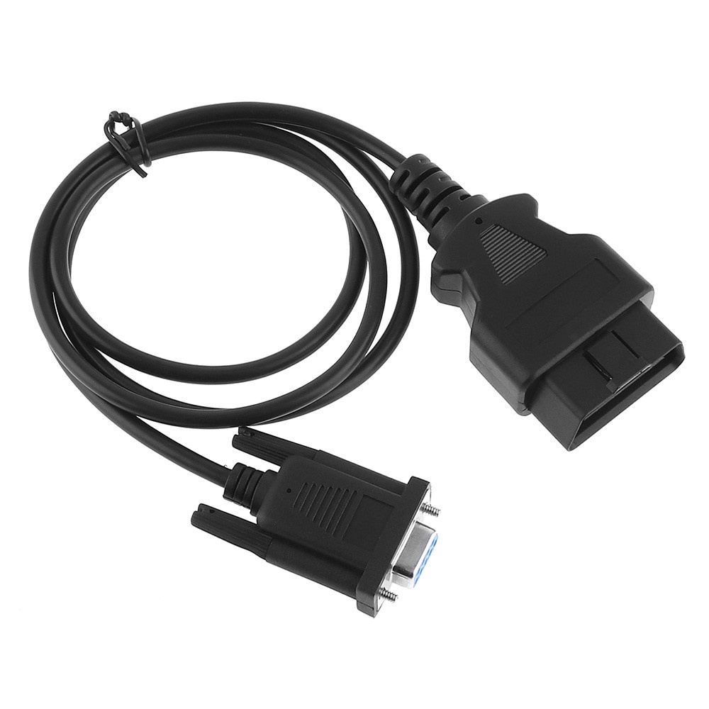 Kabel Adapter Konektor Extension Obd-Ii 16pin Male To Db9 Rs232 Panjang 1m Untuk Diagnostik Mobil