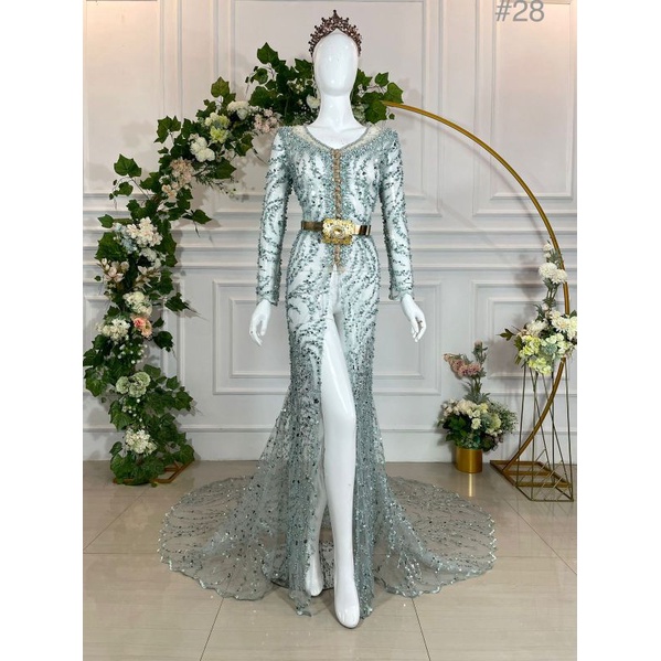 KEBAYA AKAD BEREKOR//KEBAYA AKAD MODERN  /KEBAYA PENGANTIN/STELAN KEBAYA/GAUN PENGANTEN 2021