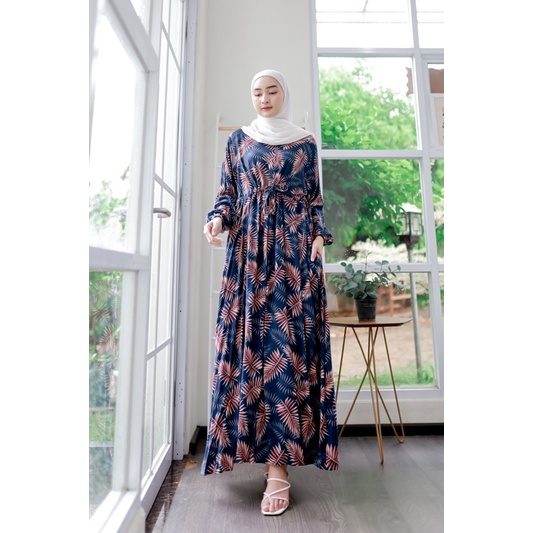 EDISI MOTIF NAVY (Gamis Bigsize, Tunik, Blouse)