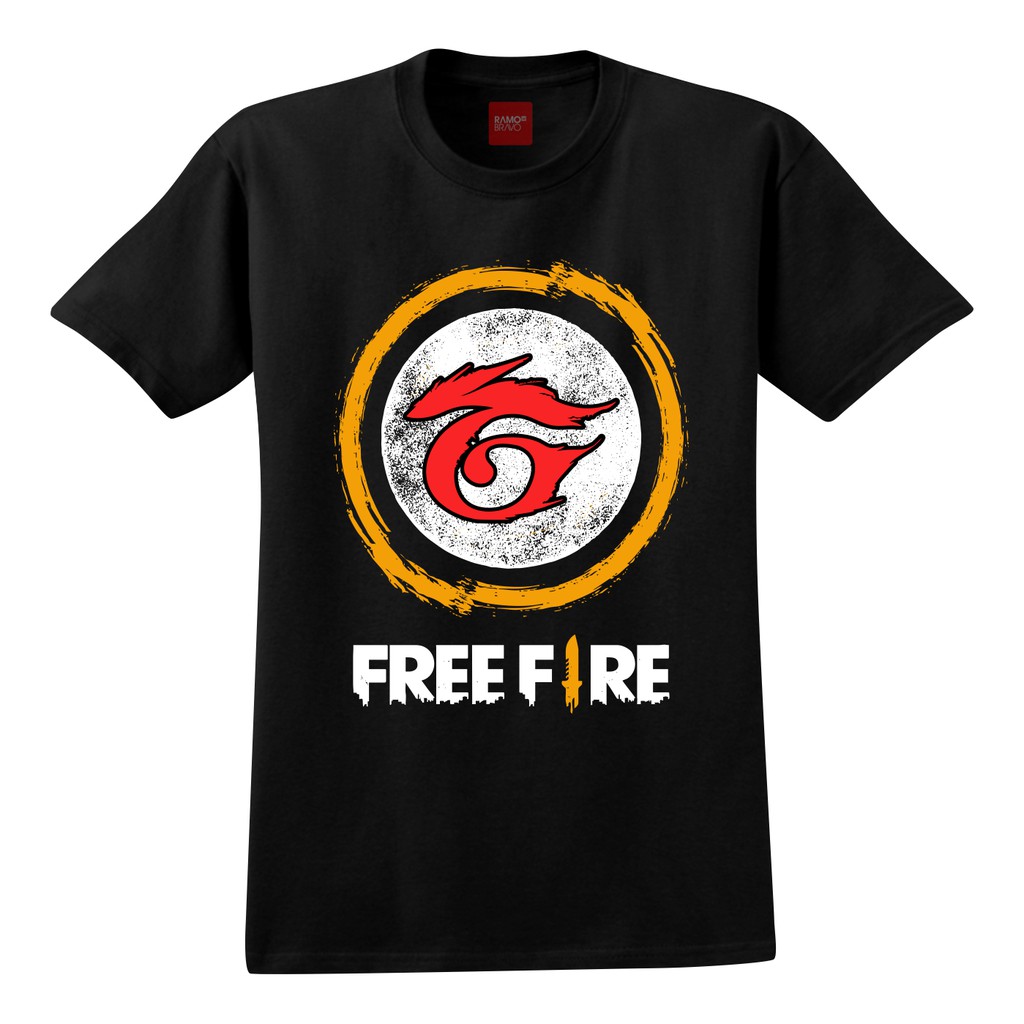 Kaos Anak Sablon Motif Freefire Bahan Combed 20s usia 1 - 12 Tahun