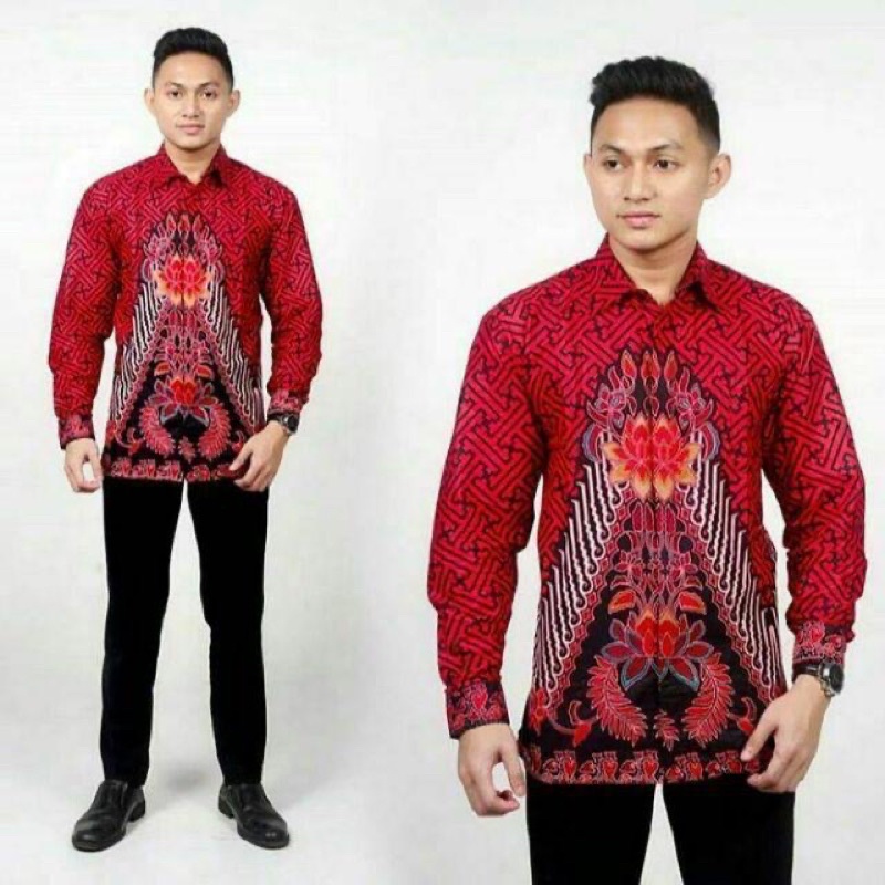 Batik Couple keluarga sania ruffle ori ndoro jowi dnt bata merah