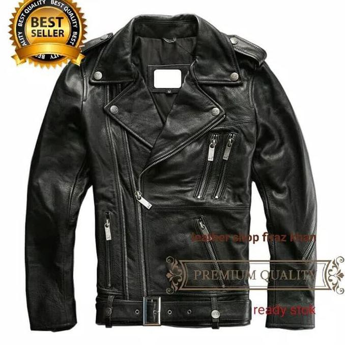 Jaket Semi Kulit Pria 90% Menyerupai Kulit Asli X31 Cuci Gudang