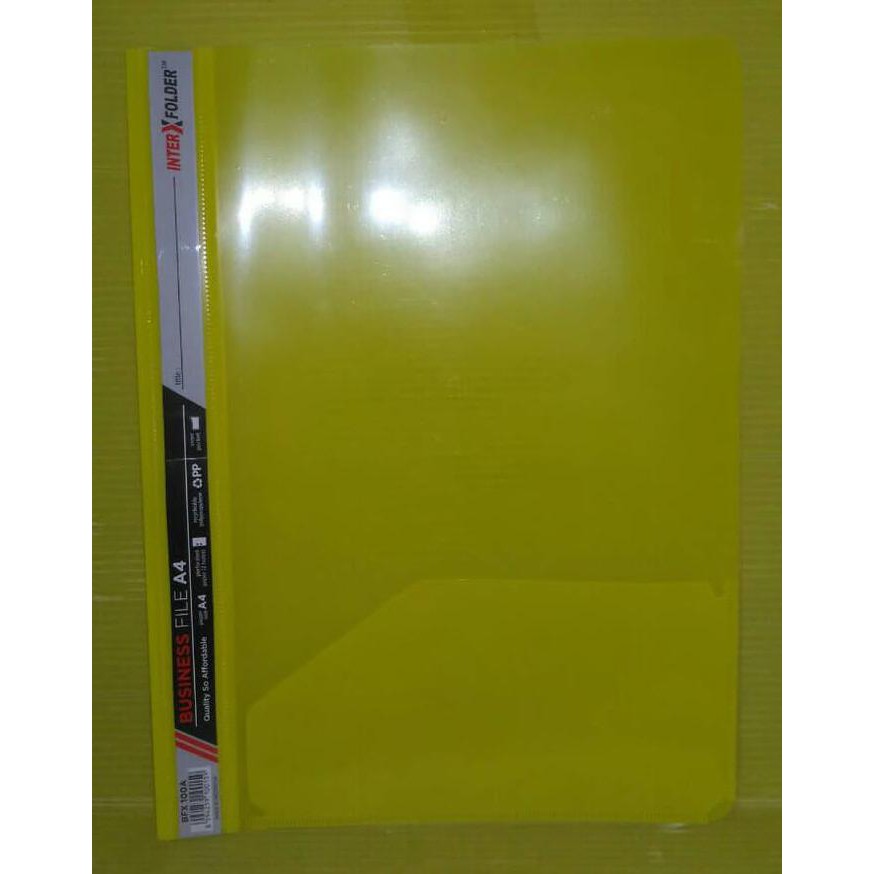 

Termurah Inter X Folder Business File A4 - Kuning (Pak 12 Pcs) Offic