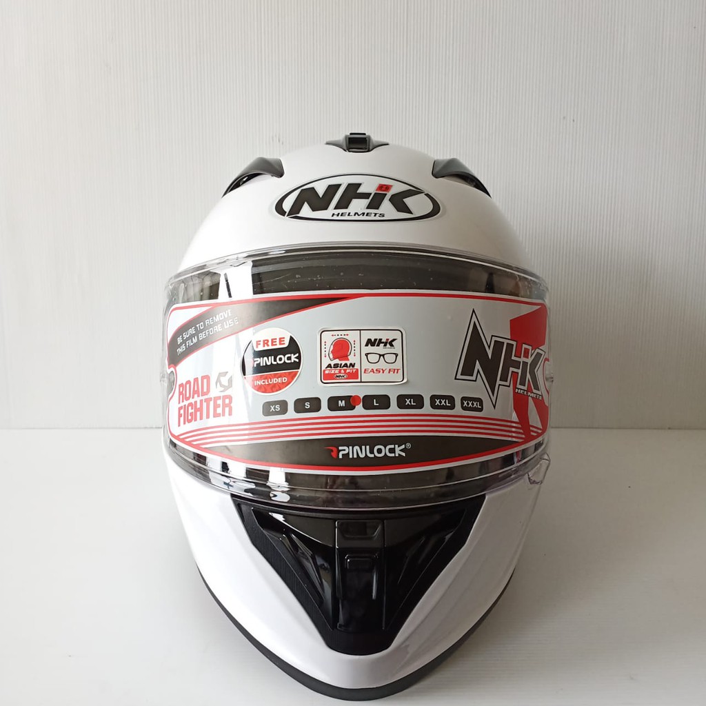 HELM NHK FULL FACE NHK GP PRIME SOLID STAR WHITE