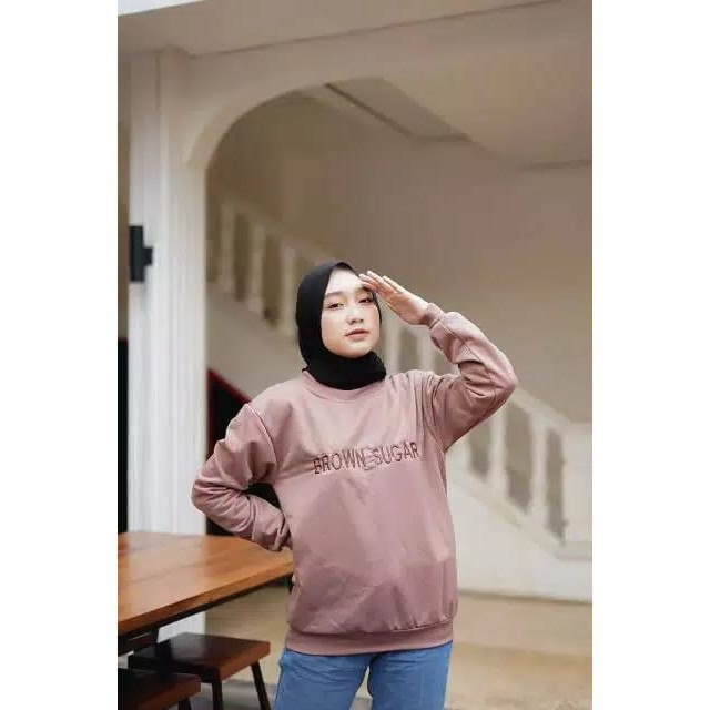 BROWN SUGAR SWEATER WANITA BEST QUALITY