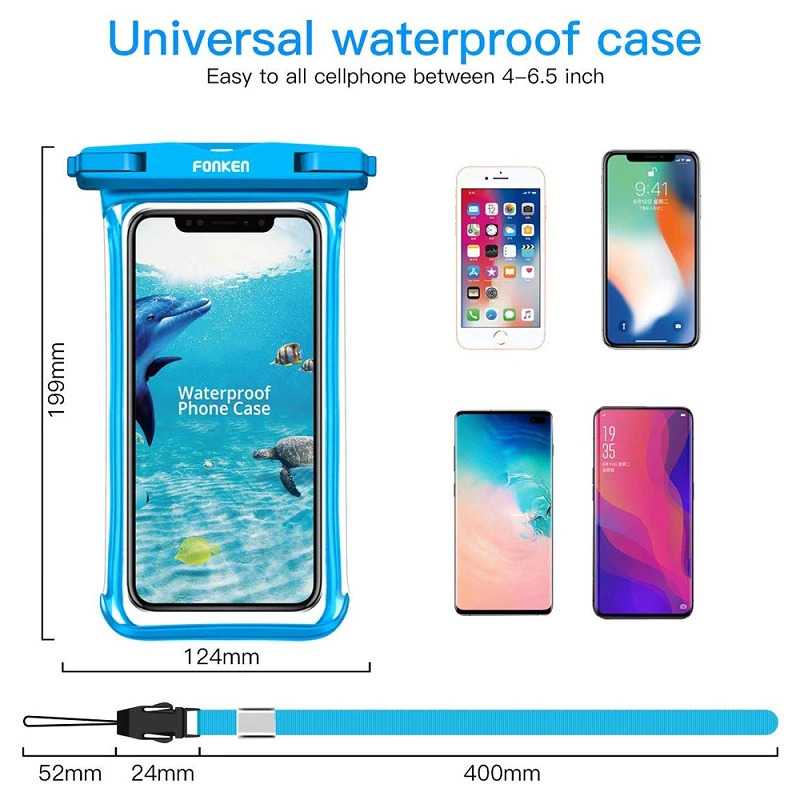 PROMO Tempat HP anti air Casing Anti Air Smartphone Case 4-6.5 Inch Plastik hp anti air waterproof case hp sarung hp waterproof wadah hp anti air kantong hp anti air tempat hp anti air untuk renang gantungan hp anti air dompet hp anti air 7RSC40BK