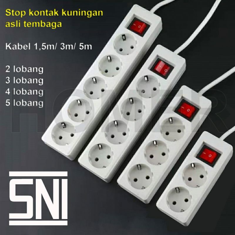 STOP KONTAK + KABEL LENGKAP , STOP KONTAK , OB KAWACHI berbagai varian